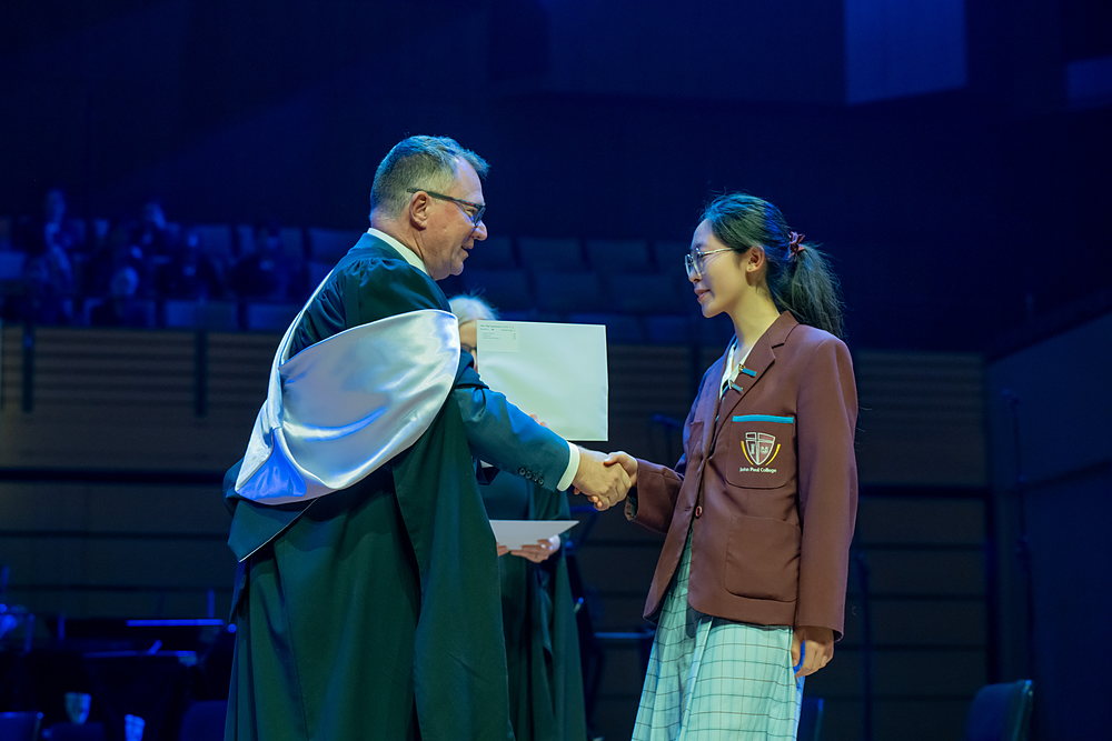 JPC alumna Venus Chan, Class of 2025, who graduated with an ATAR of 99.25 and studies Physiotherapy at the University of Queensland