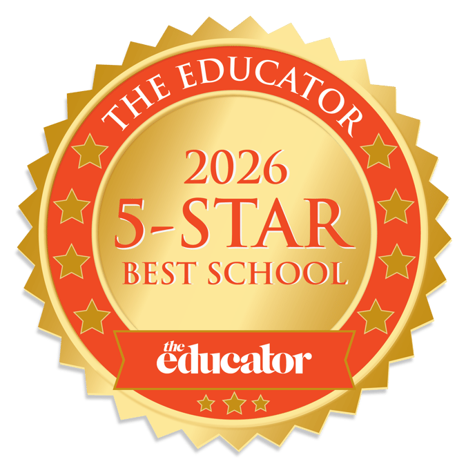 The Educator 2026 5-Star Best School medal, awarded to John Paul College