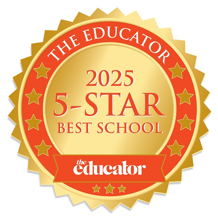 The Educator 2025 5-Star Best School medal, awarded to John Paul College