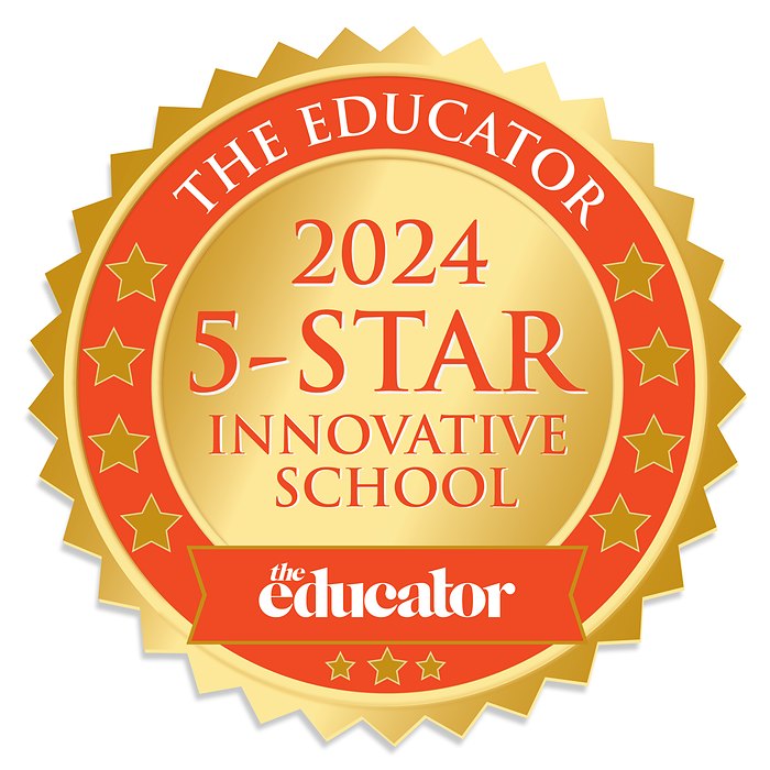 The Educator 2024 5-Star Innovative School medal, awarded to John Paul College
